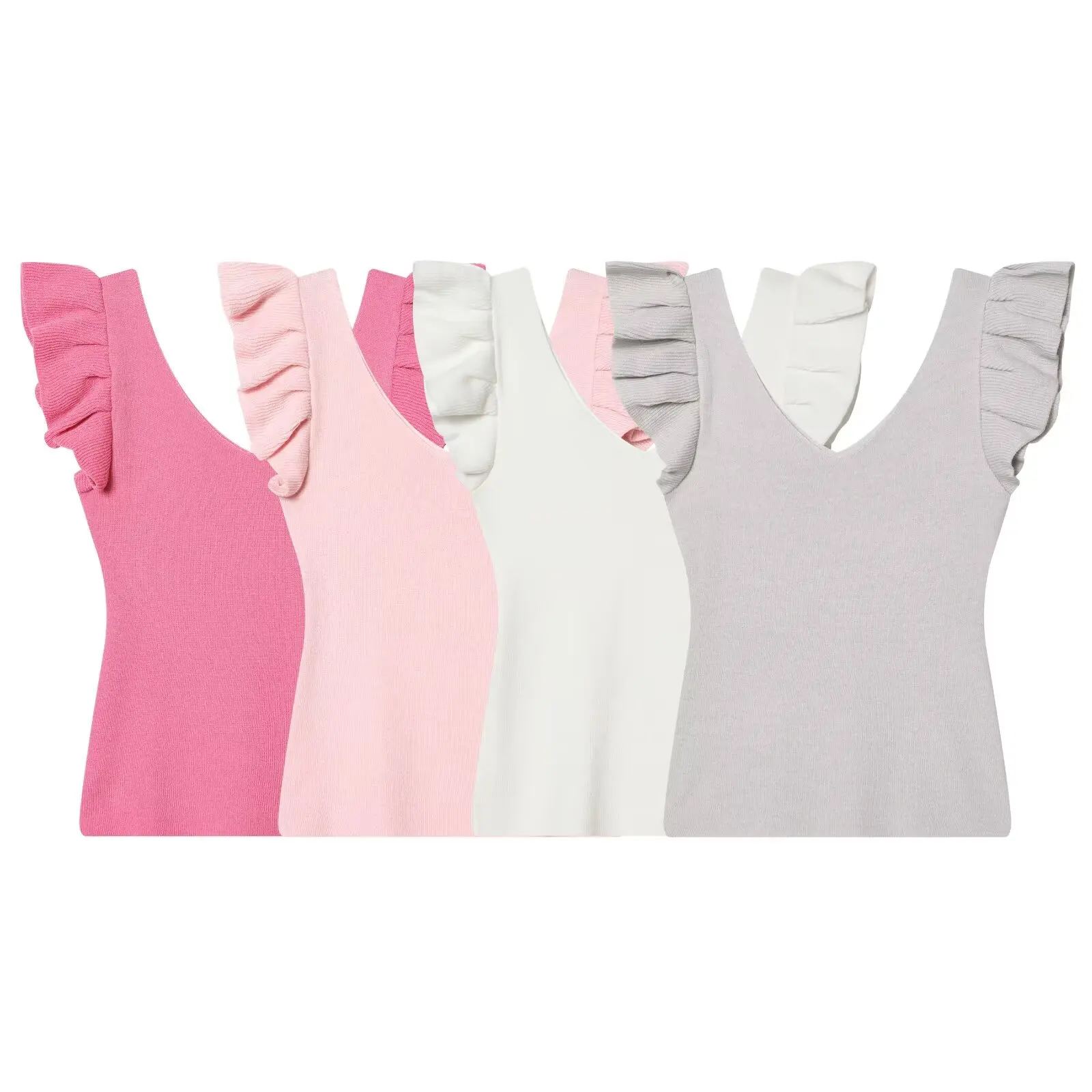 WOMAN 2026 summer new fashionable slim fit V-neck flying sleeve knitted sweater retro versatile women's vest chic top Mujer
WOMAN 2026 summer new fashionable slim fit V-neck flying sleeve knitted sweater retro versatile women's vest chic top Mujer