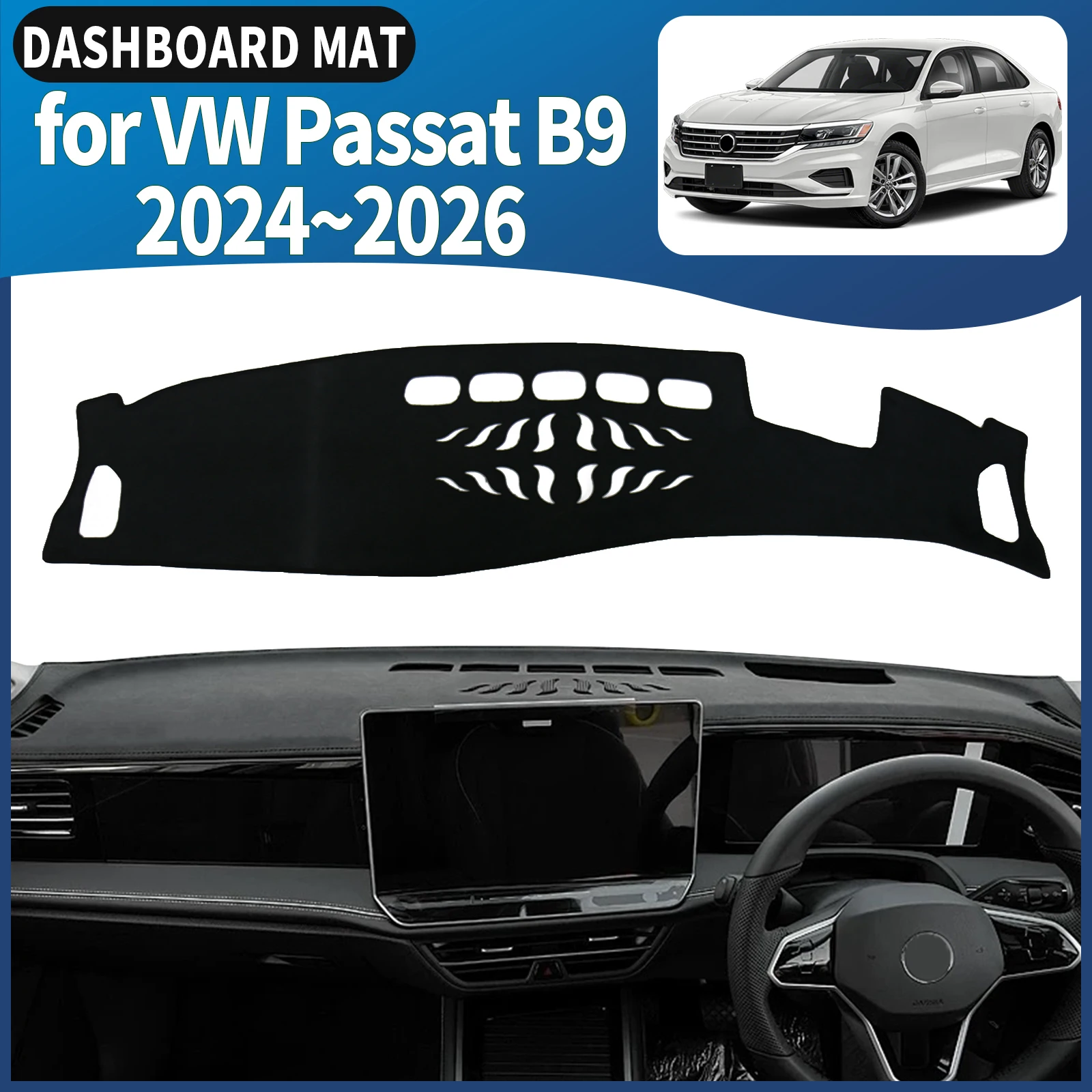 for Volkswagen VW Passat B9 Variant R-Line 2024~2026 Car Dashmat Dashboard Cover Pad DashMat Sunshade Leather Protective Carpet
for Volkswagen VW Passat B9 Variant R-Line 2024~2026 Car Dashmat Dashboard Cover Pad DashMat Sunshade Leather Protective Carpet
