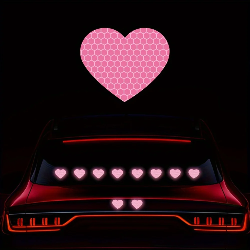 10PCS Heart Shape Reflective Car Stickers Waterproof for Auto Trunk Body Vehicle Night Warning Durable Vinyl Decals Decoration
10PCS Heart Shape Reflective Car Stickers Waterproof for Auto Trunk Body Vehicle Night Warning Durable Vinyl Decals Decoration