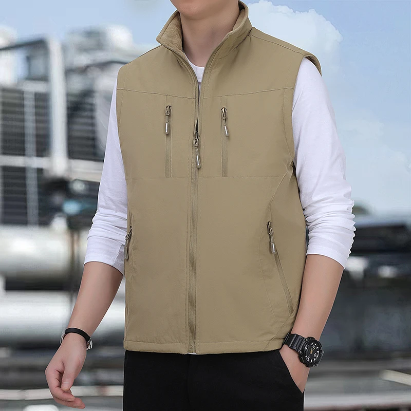 Men's Autumn and Winter Double-sided Vest Outdoor Loose Fit Plus Size Leisure Vests High Quality Design Hot Street Wear Vest
Men's Autumn and Winter Double-sided Vest Outdoor Loose Fit Plus Size Leisure Vests High Quality Design Hot Street Wear Vest