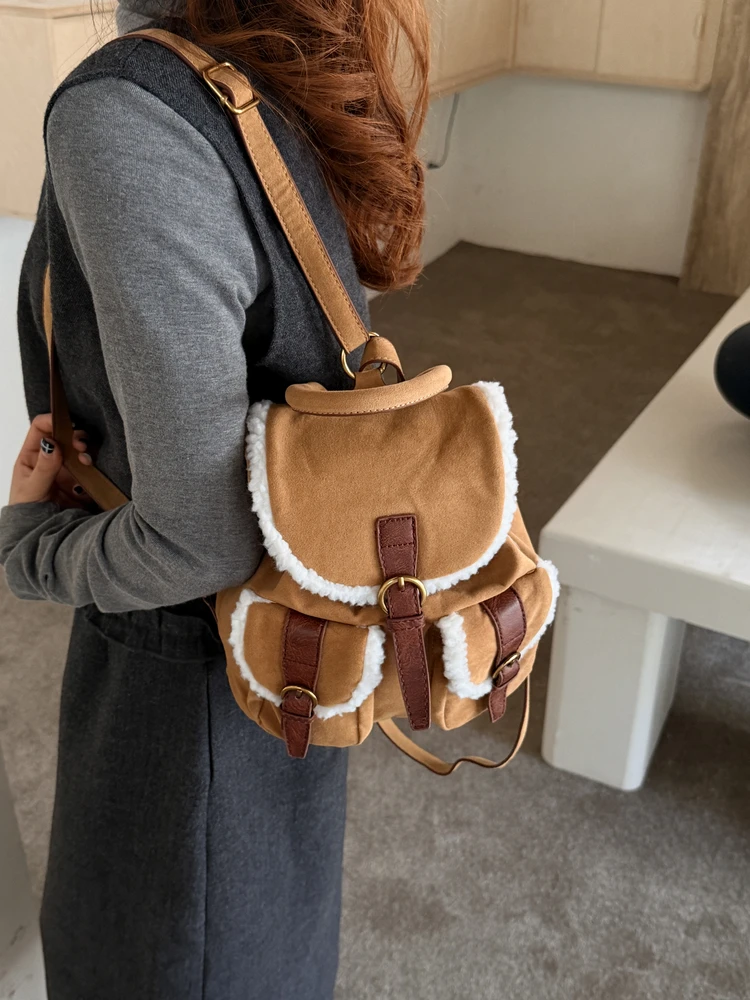 Lamb Fur Student Bapa Women's Plu Retro oulder Bag Soft PU Material Magnetic Bule Closure Vertical Square ape Bag
Lamb Fur Student Bapa Women's Plu Retro oulder Bag Soft PU Material Magnetic Bule Closure Vertical Square ape Bag