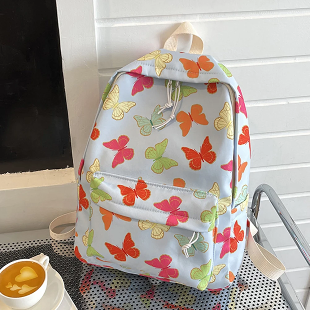 Butterflies Print College Student Rucksack Large Capacity School Backpack Simple Fashion Nylon Multifunctional for Outdoor Sport
Butterflies Print College Student Rucksack Large Capacity School Backpack Simple Fashion Nylon Multifunctional for Outdoor Sport