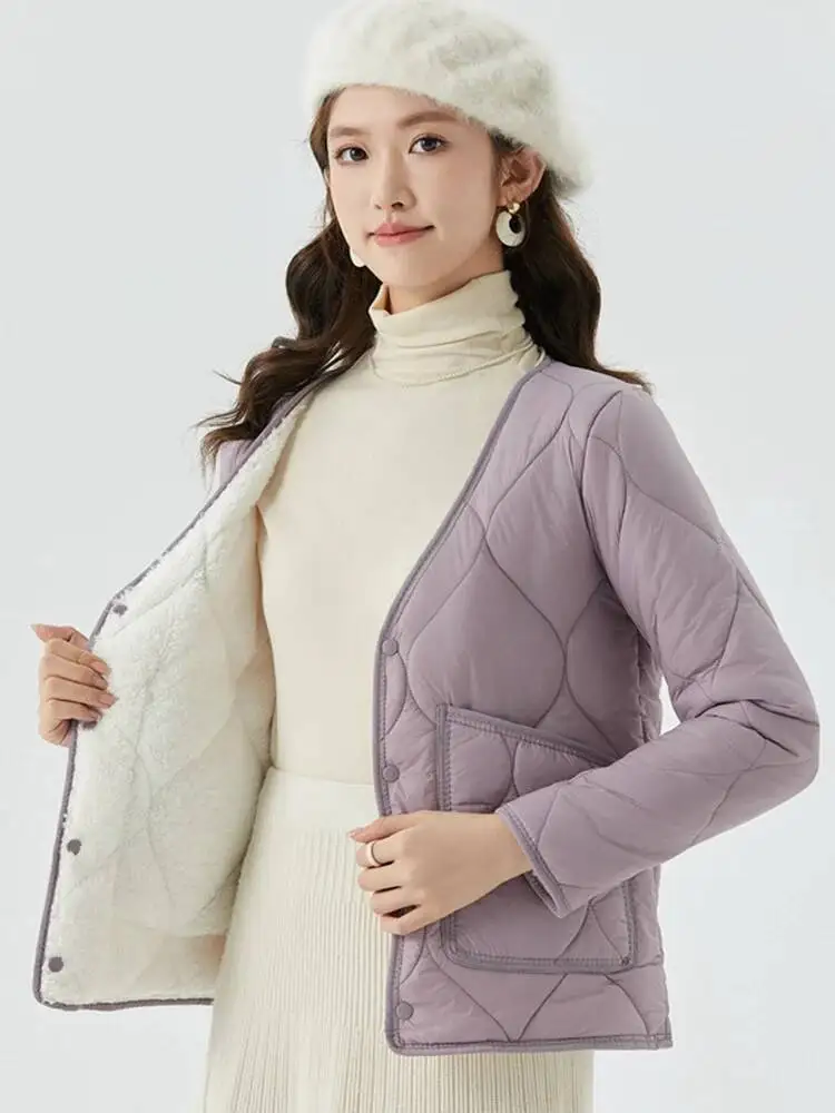 Women's Fce Lined Thiened Down Winter Slim Fit Wear Anti Cold Cotton Coat Warm Inner For
Women's Fce Lined Thiened Down Winter Slim Fit Wear Anti Cold Cotton Coat Warm Inner For