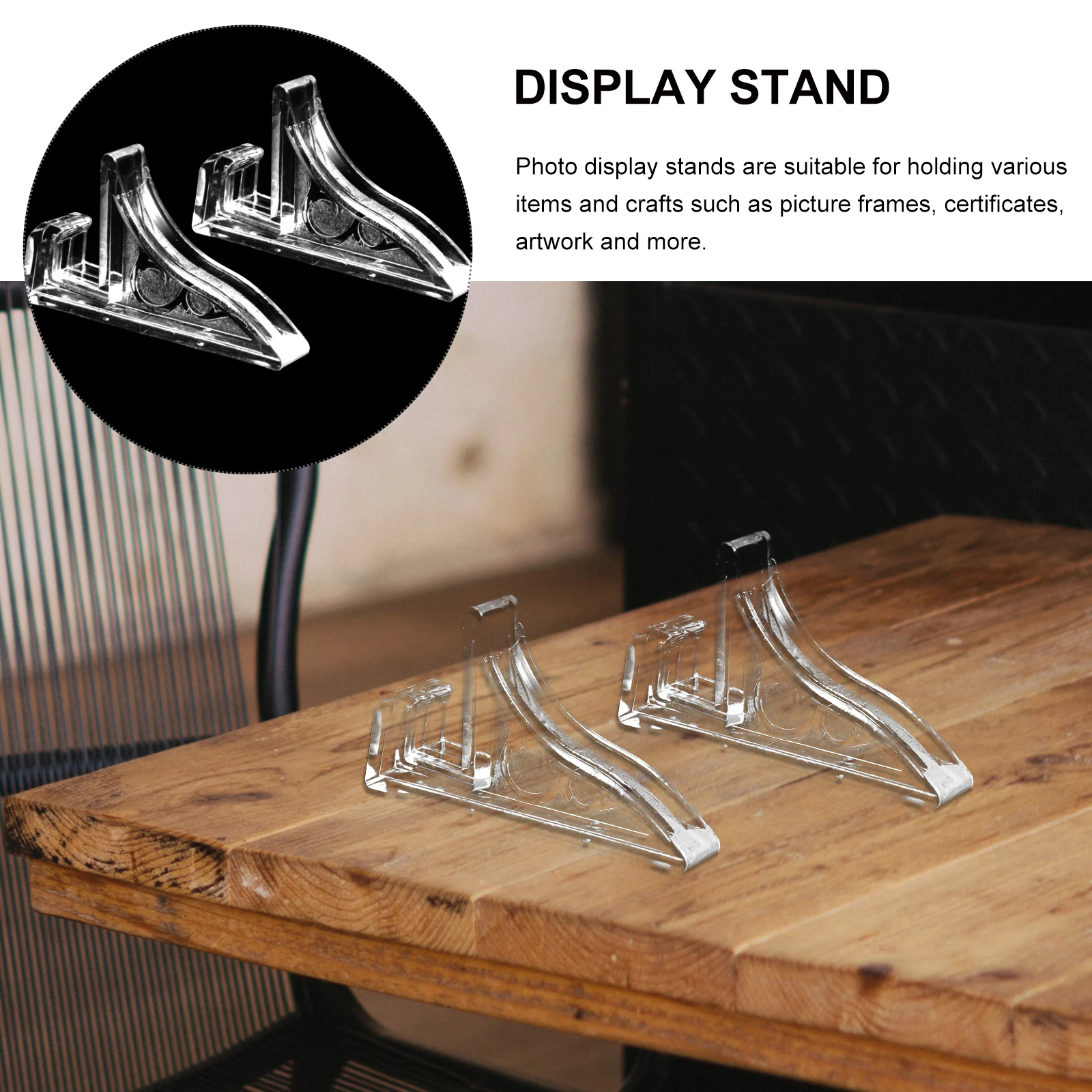 10pcs Photo Frame Transparent Base 1 2CM Multi Functional Easel Display Stand Plastic Frame Holder Certificate Pedestal
10pcs Photo Frame Transparent Base 1 2CM Multi Functional Easel Display Stand Plastic Frame Holder Certificate Pedestal