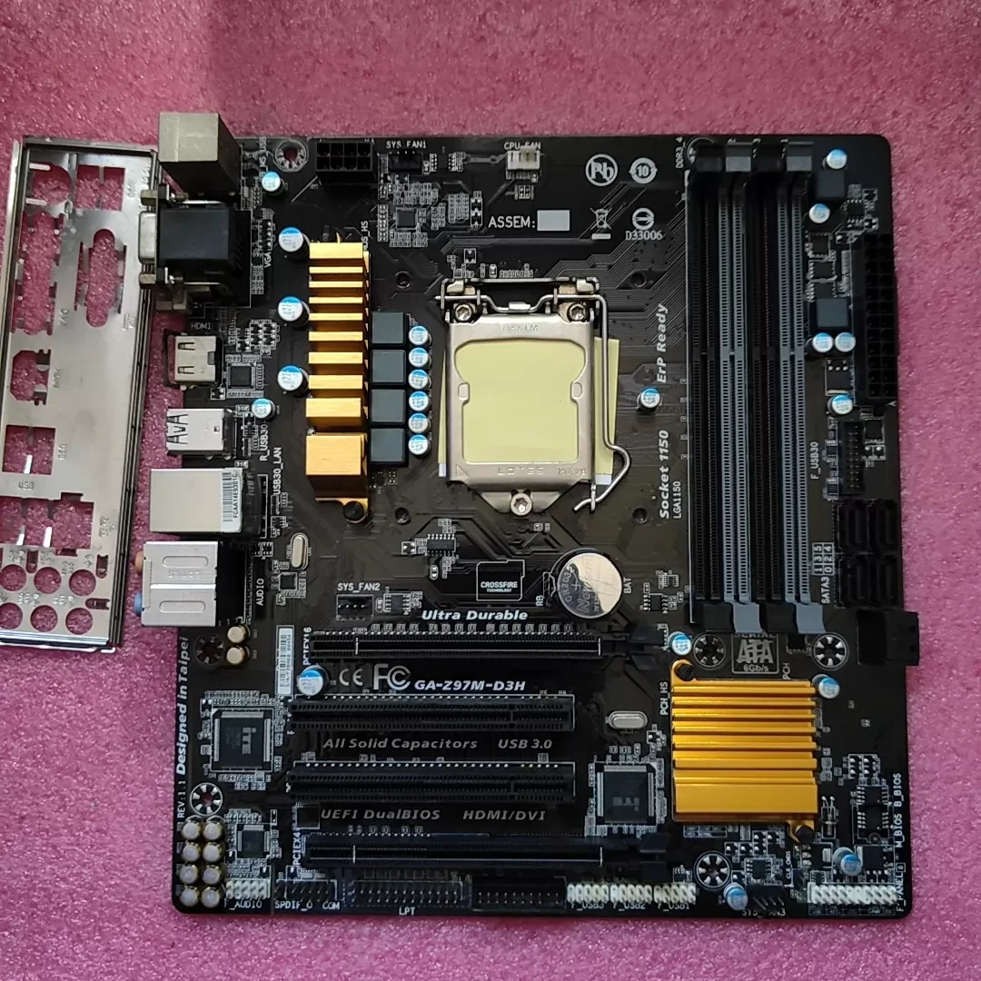 For Gigabyte GA-Z97M-D3H Desktop Motherboard Z97M D3H DDR3 1150 Mainboard 100% Tested OK
For Gigabyte GA-Z97M-D3H Desktop Motherboard Z97M D3H DDR3 1150 Mainboard 100% Tested OK