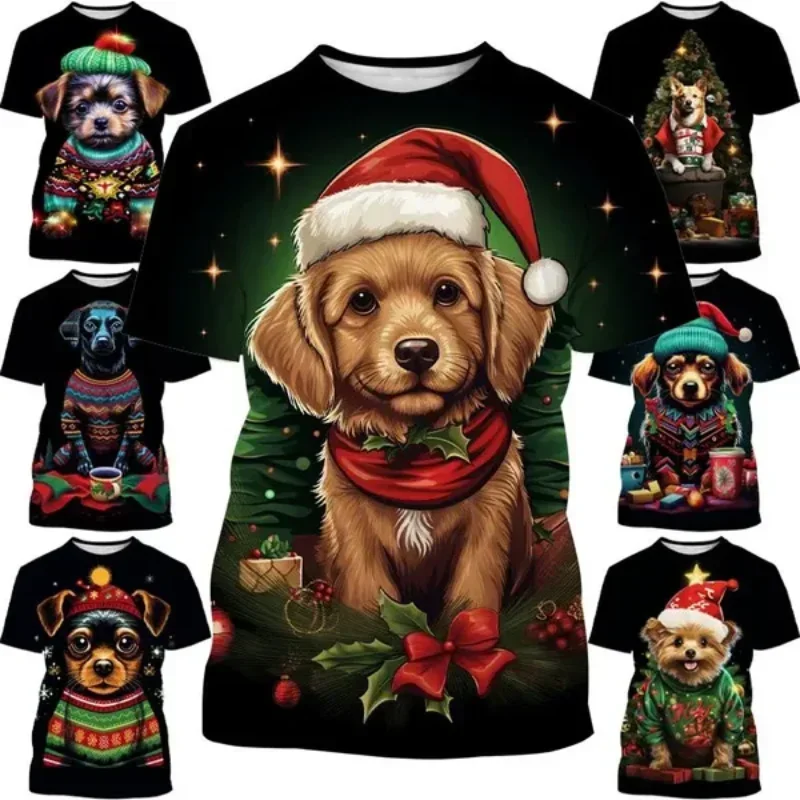 Fashion Women Clothing New Dog Christmas Series 3D Print T-shirt Personalized Harajuku Street Unisex Oversized T Shirt Tops
Fashion Women Clothing New Dog Christmas Series 3D Print T-shirt Personalized Harajuku Street Unisex Oversized T Shirt Tops