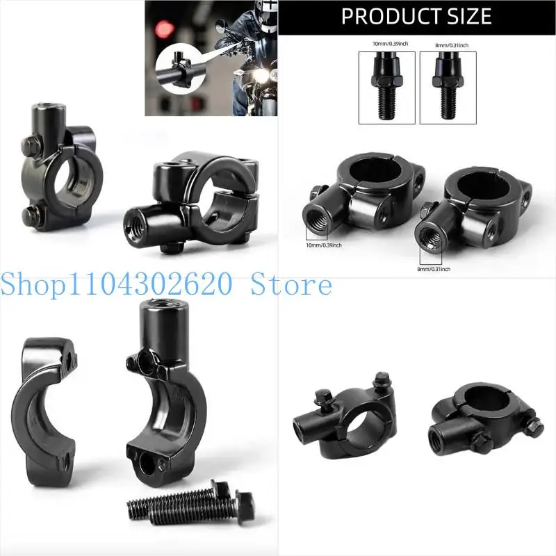 02DE Pack of 2 Motorcycle 7/8" Handlebar Rearview Mount Holder Adapter Mounted Holder Clamp 8mm/10mm Thread
02DE Pack of 2 Motorcycle 7/8" Handlebar Rearview Mount Holder Adapter Mounted Holder Clamp 8mm/10mm Thread