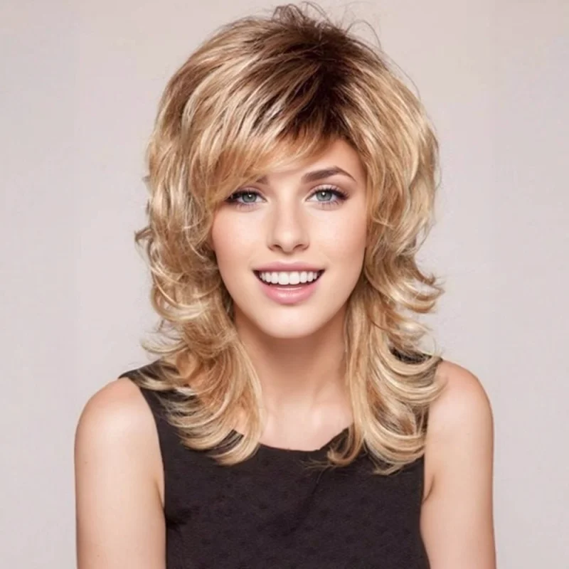 curly , golden European and American women, voluminous side-parted bangs, long straight wig for men
curly , golden European and American women, voluminous side-parted bangs, long straight wig for men