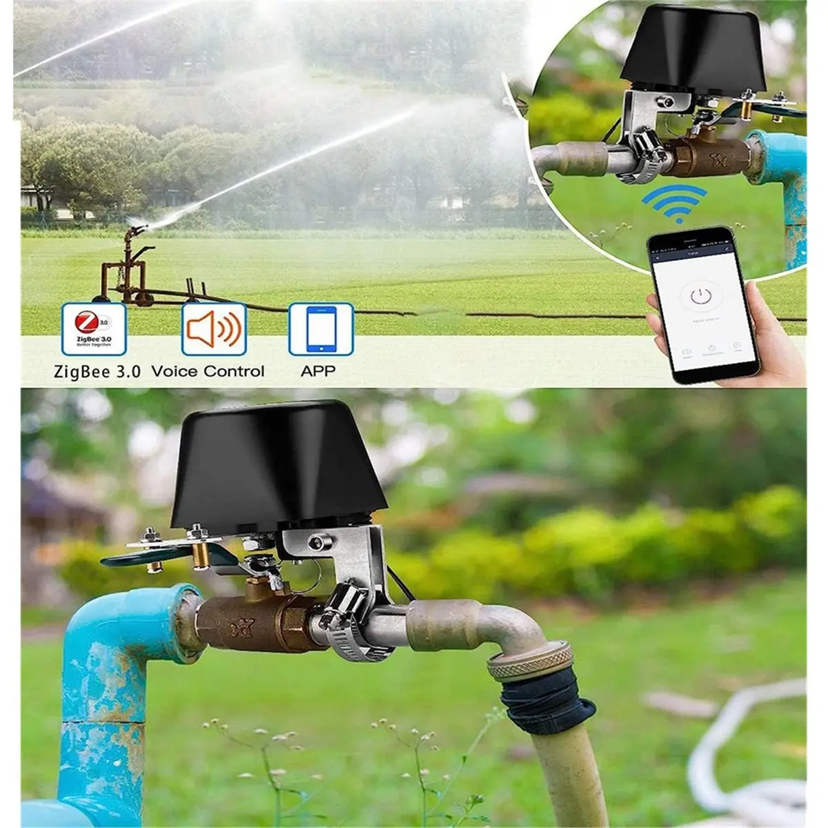 ABZT Zigbee Water Valve, Smart Water Valve, Automatic Ball Valve Watering Timer, for and -Need to Have Zigbee Hub
ABZT Zigbee Water Valve, Smart Water Valve, Automatic Ball Valve Watering Timer, for and -Need to Have Zigbee Hub