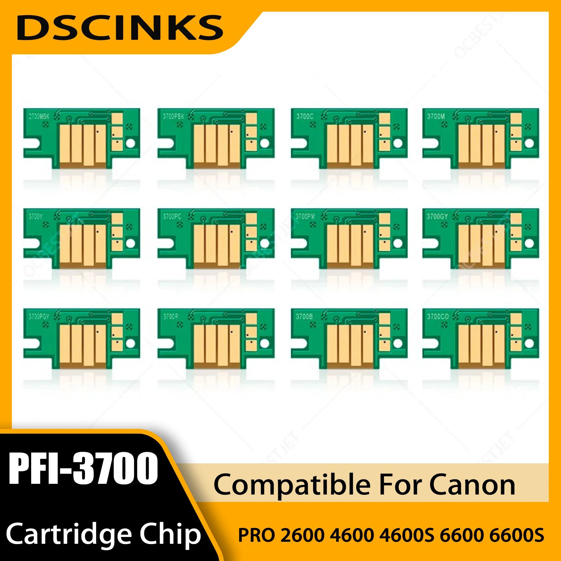 700ml PFI-3700 Ink Cartridge Chip For Canon imagePROGRAF PRO-2600 PRO-4600 PRO-6600 PRO-4600S PRO-6600S Printer Single-use chip
700ml PFI-3700 Ink Cartridge Chip For Canon imagePROGRAF PRO-2600 PRO-4600 PRO-6600 PRO-4600S PRO-6600S Printer Single-use chip