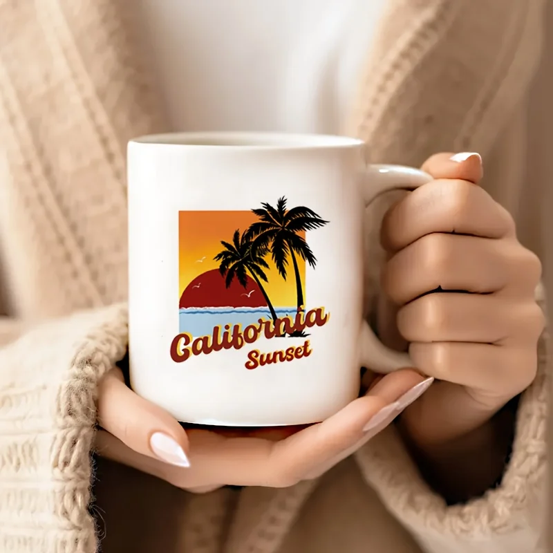 Керамическая кружка California Sunset — дизайн тропического пляжа, идеальный подарок для любителей кофе и чая, новинка, летний подарок
Керамическая кружка California Sunset — дизайн тропического пляжа, идеальный подарок для любителей кофе и чая, новинка, летний подарок