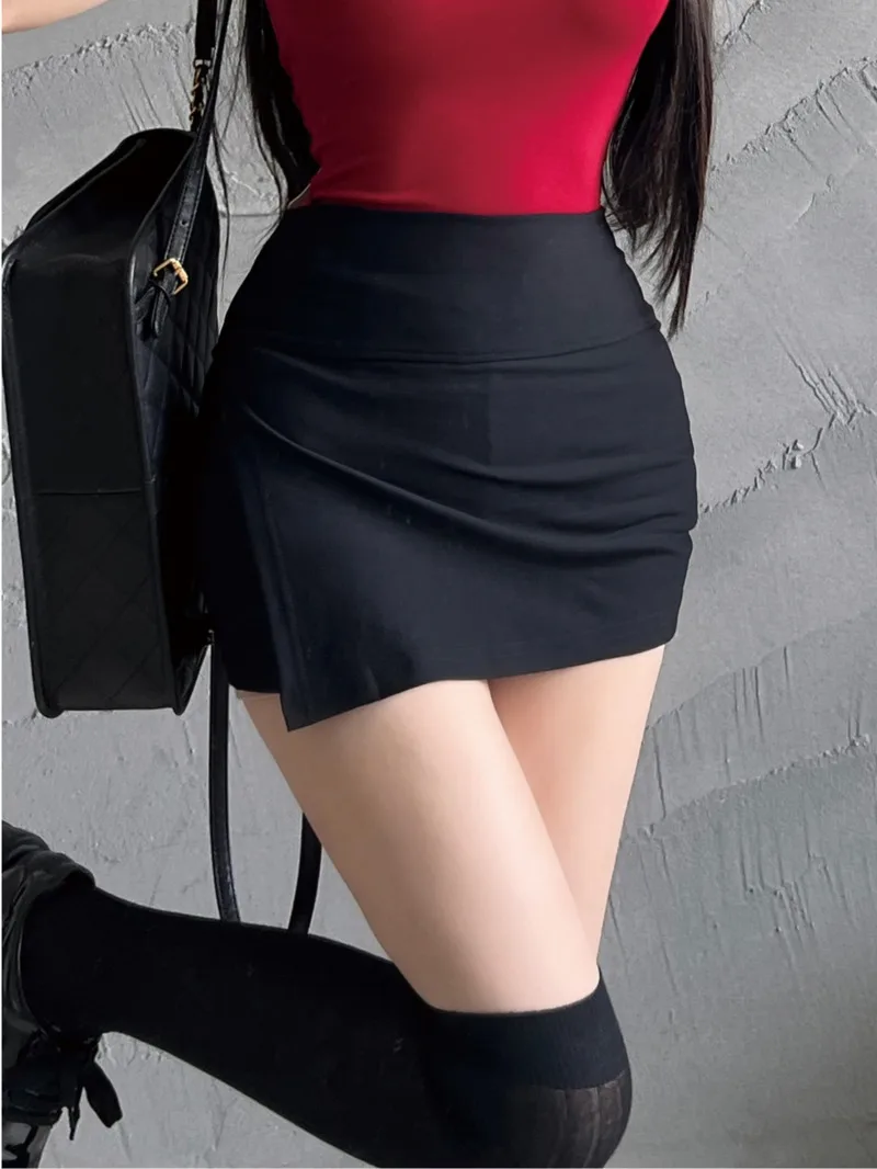 Side Slit Hip Hugging Skirt High Waist Slim Spicy Girl Half Skirt Summer Sports Short Slim Fashion Sexy Korean Women Skorts Y7CZ
Side Slit Hip Hugging Skirt High Waist Slim Spicy Girl Half Skirt Summer Sports Short Slim Fashion Sexy Korean Women Skorts Y7CZ
