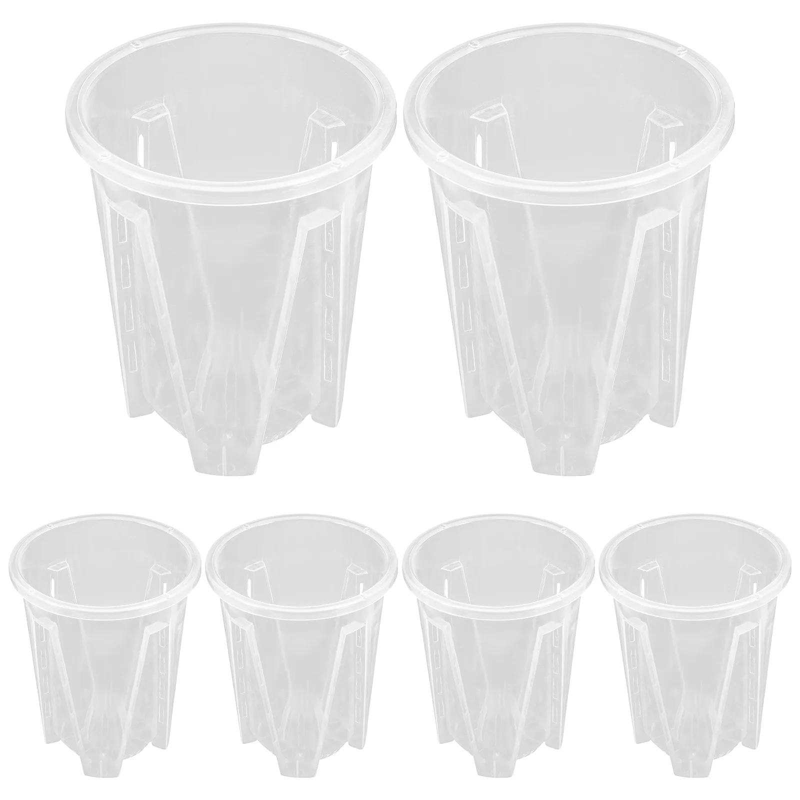 6pcs Orchid Flower Pots Breathable Transparent PP Plant Nursery Pots 12cm Diameter For Phalaenopsis Roots Growth Plastic
6pcs Orchid Flower Pots Breathable Transparent PP Plant Nursery Pots 12cm Diameter For Phalaenopsis Roots Growth Plastic