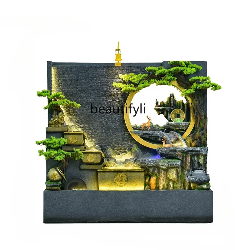 X New Chinese Style Water Curtain Wall Fish Pond Rockery Circulating Water Landscape Courtyard Hotel Screen Floor Ornaments
X New Chinese Style Water Curtain Wall Fish Pond Rockery Circulating Water Landscape Courtyard Hotel Screen Floor Ornaments