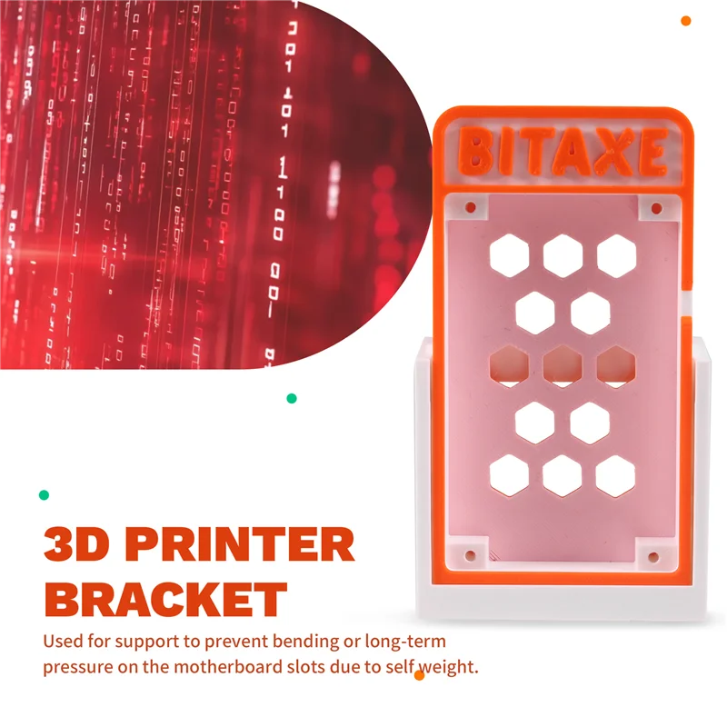 Подставка для принтера AT82-3D для Bitaxe Gamma 601, кронштейн для майнера Bitaxe Gamma 601, оранжевый + белый
Подставка для принтера AT82-3D для Bitaxe Gamma 601, кронштейн для майнера Bitaxe Gamma 601, оранжевый + белый