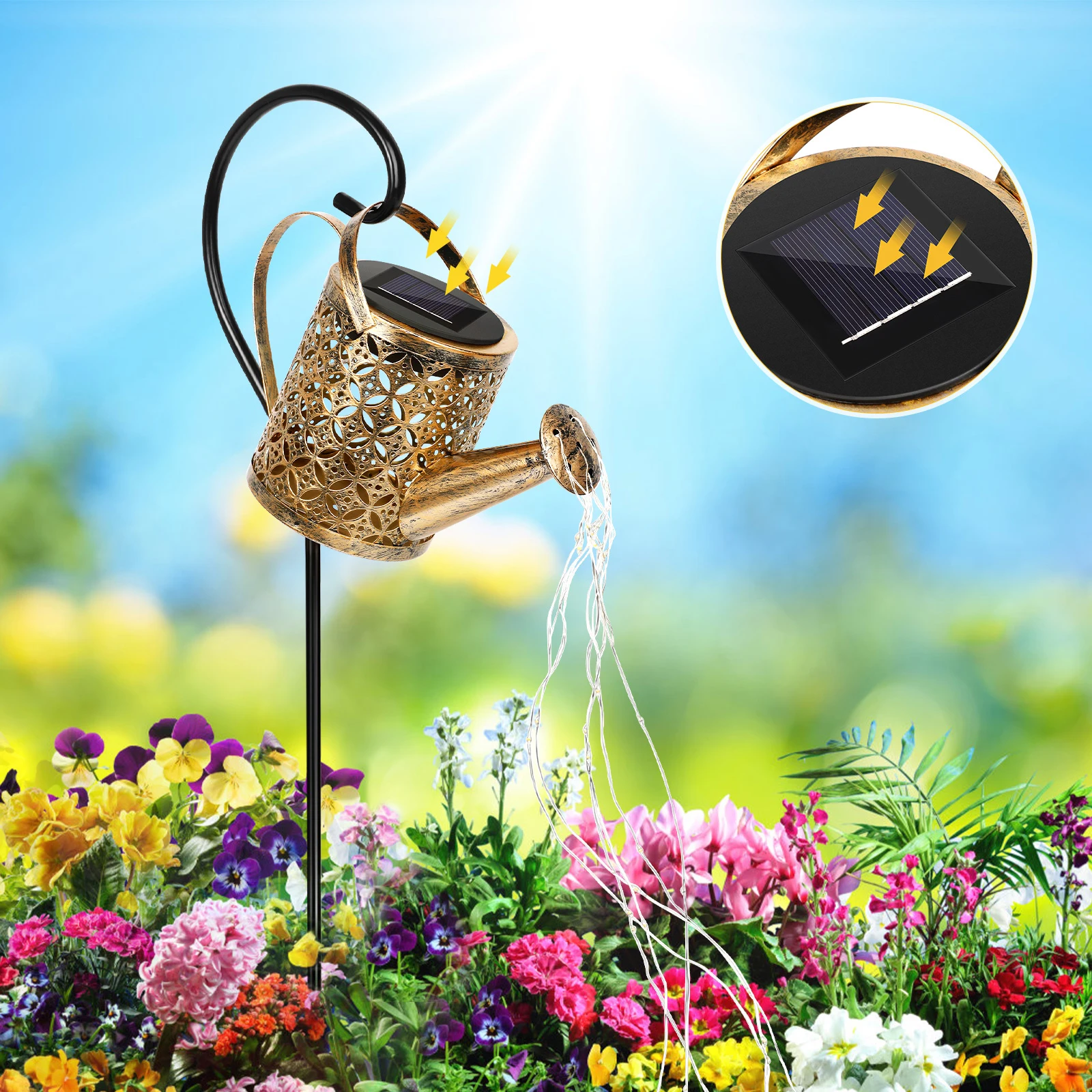 1pc Decoration Lights Outdoor Yard Hollow-out Kettle Light for Garden Driveway Terrace Scene Solar Lawn Lighting
1pc Decoration Lights Outdoor Yard Hollow-out Kettle Light for Garden Driveway Terrace Scene Solar Lawn Lighting