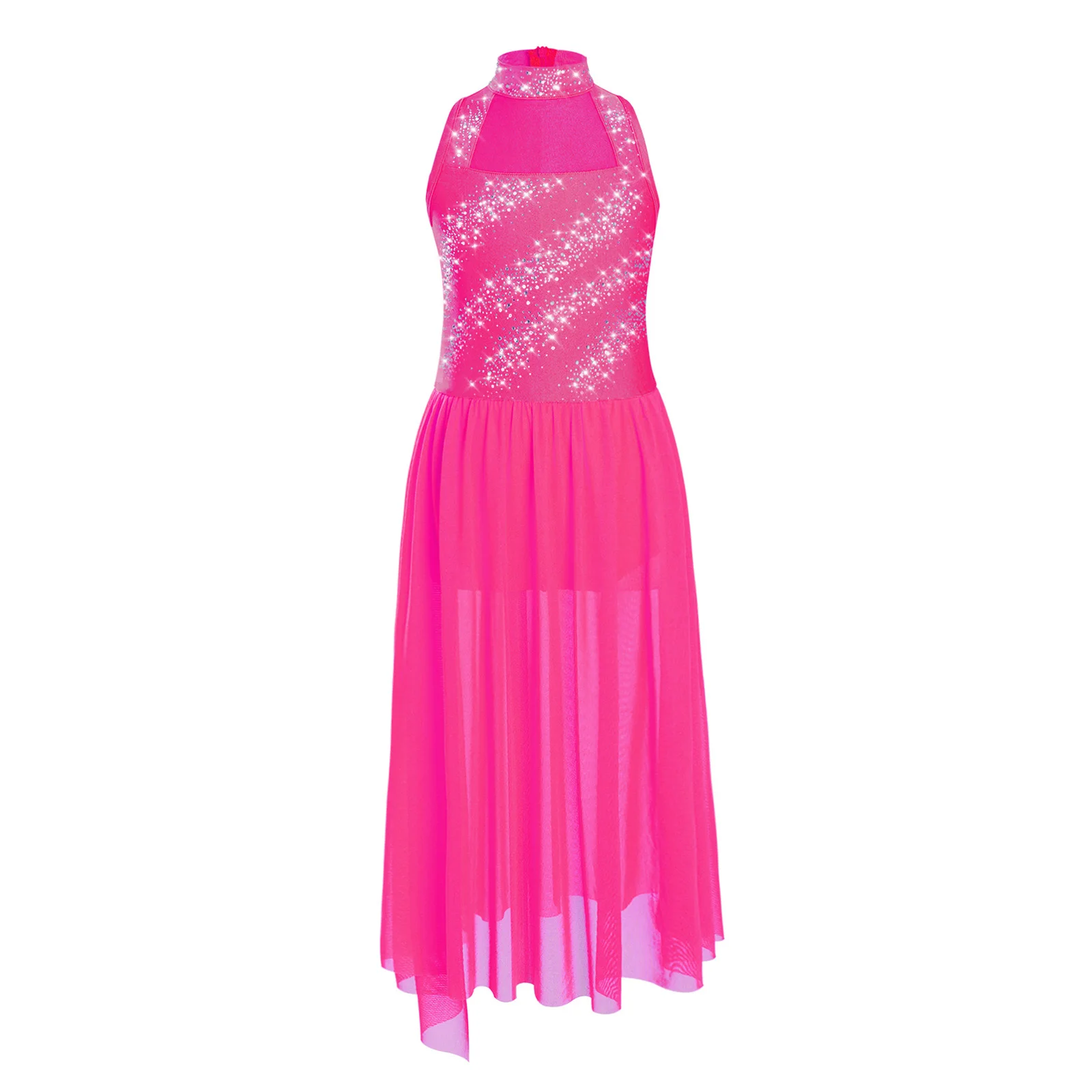 Girls Elegant Lyrical Latin Dress Rhinestones Dance Skirt Sleeveless Gymnastics Leotard for Latin Ballet Performance Costumes
Girls Elegant Lyrical Latin Dress Rhinestones Dance Skirt Sleeveless Gymnastics Leotard for Latin Ballet Performance Costumes