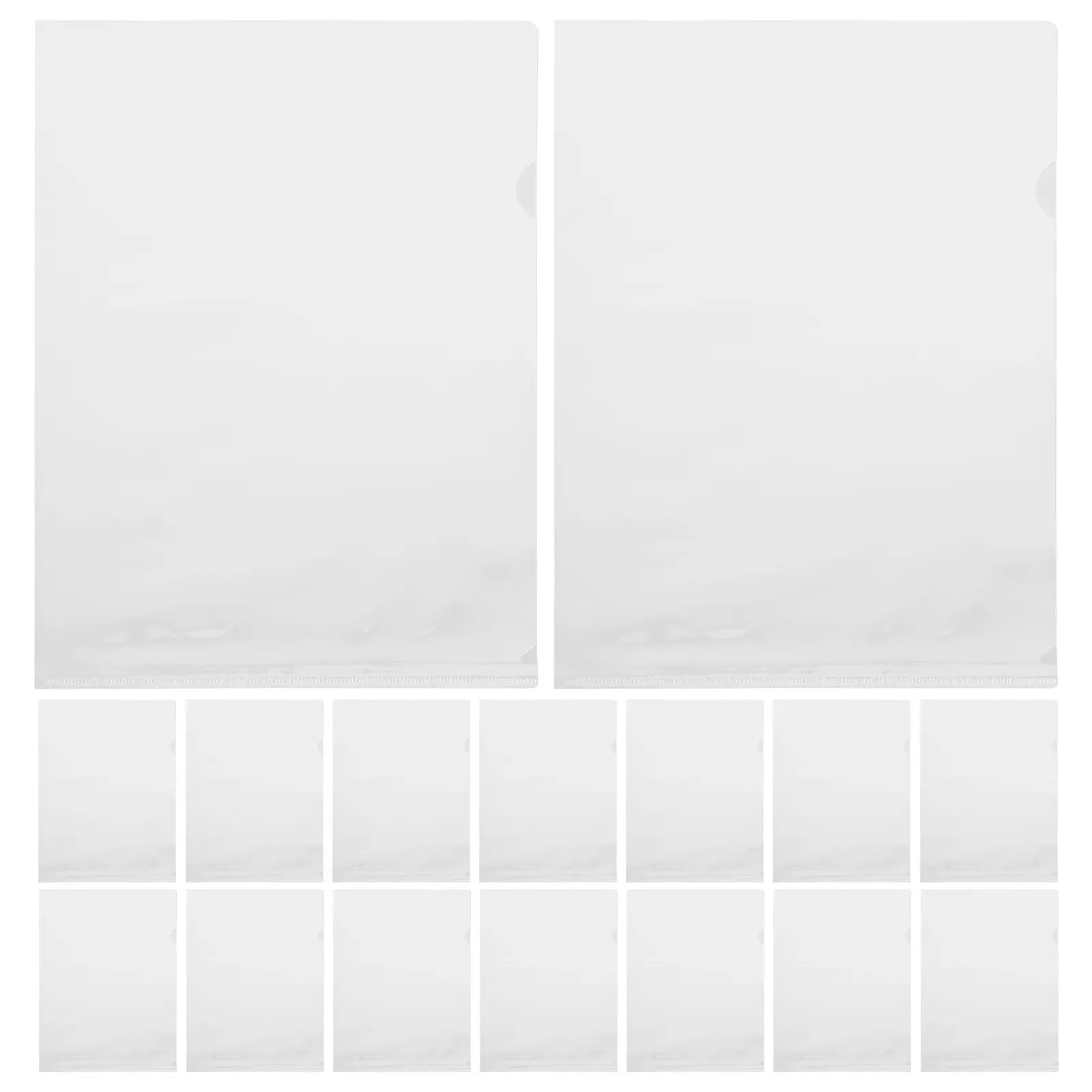 20Pcs Clear File Folders A4 Transparent Document Protectors Heavy Duty Page Protectors for Binder Storage School Office Study
20Pcs Clear File Folders A4 Transparent Document Protectors Heavy Duty Page Protectors for Binder Storage School Office Study