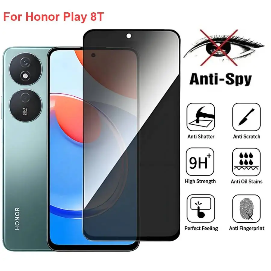 For Play 8T CLK-AN00 Anti Spy Privacy Tempered Glass Protector Compatible Honor Play8t Full Cover Screen Phone Film
For Play 8T CLK-AN00 Anti Spy Privacy Tempered Glass Protector Compatible Honor Play8t Full Cover Screen Phone Film