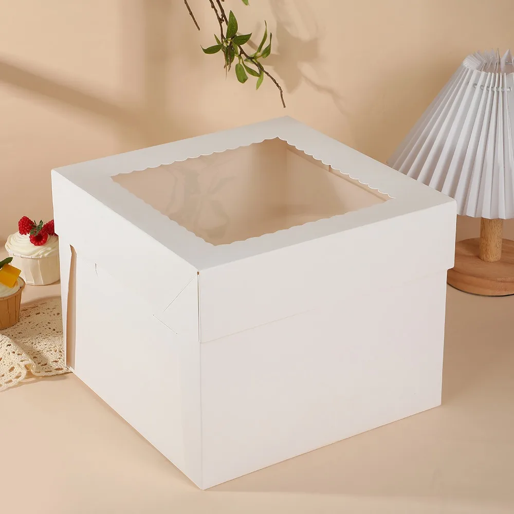 10pcs Cake Decorating Supplies Square Disposable Cake Packaging Box with Window DIY Pastry Box White Cake Container Wedding
10pcs Cake Decorating Supplies Square Disposable Cake Packaging Box with Window DIY Pastry Box White Cake Container Wedding