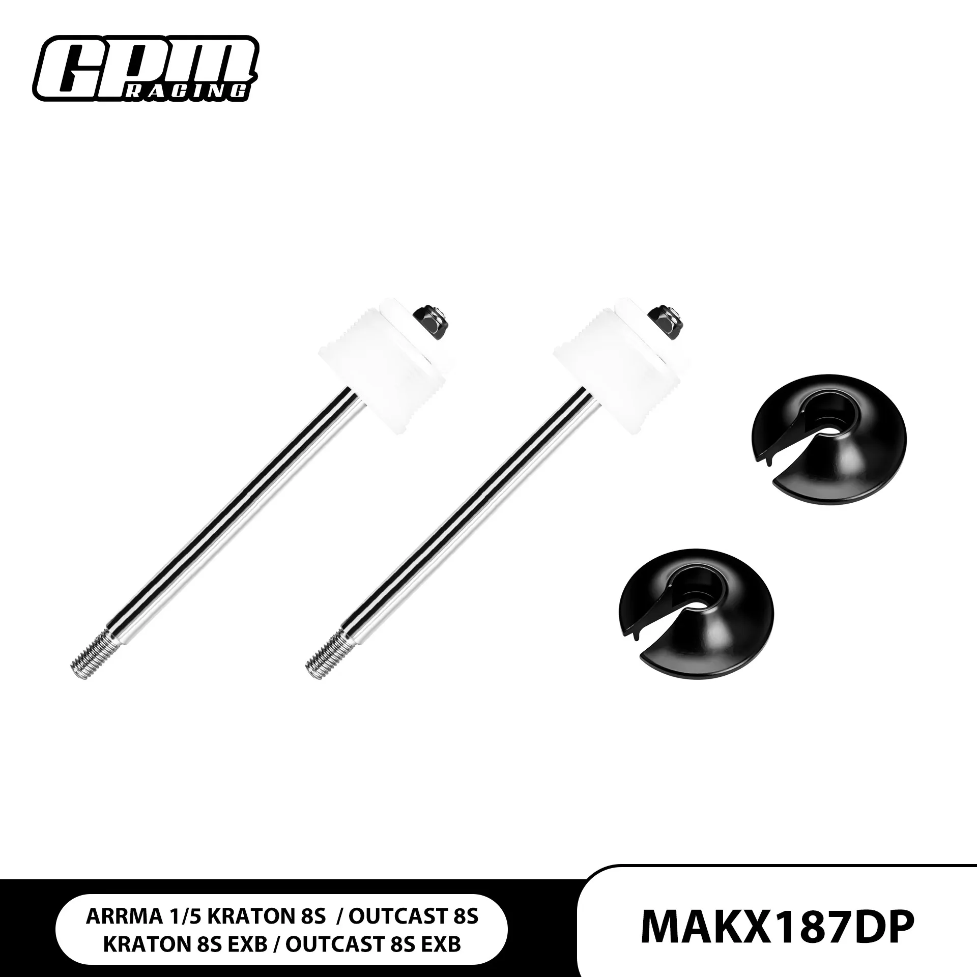 ARRMA 1/5 8S Dakatun EXB medium carbon alloy steel+aluminum alloy rear shock absorber core kit
ARRMA 1/5 8S Dakatun EXB medium carbon alloy steel+aluminum alloy rear shock absorber core kit