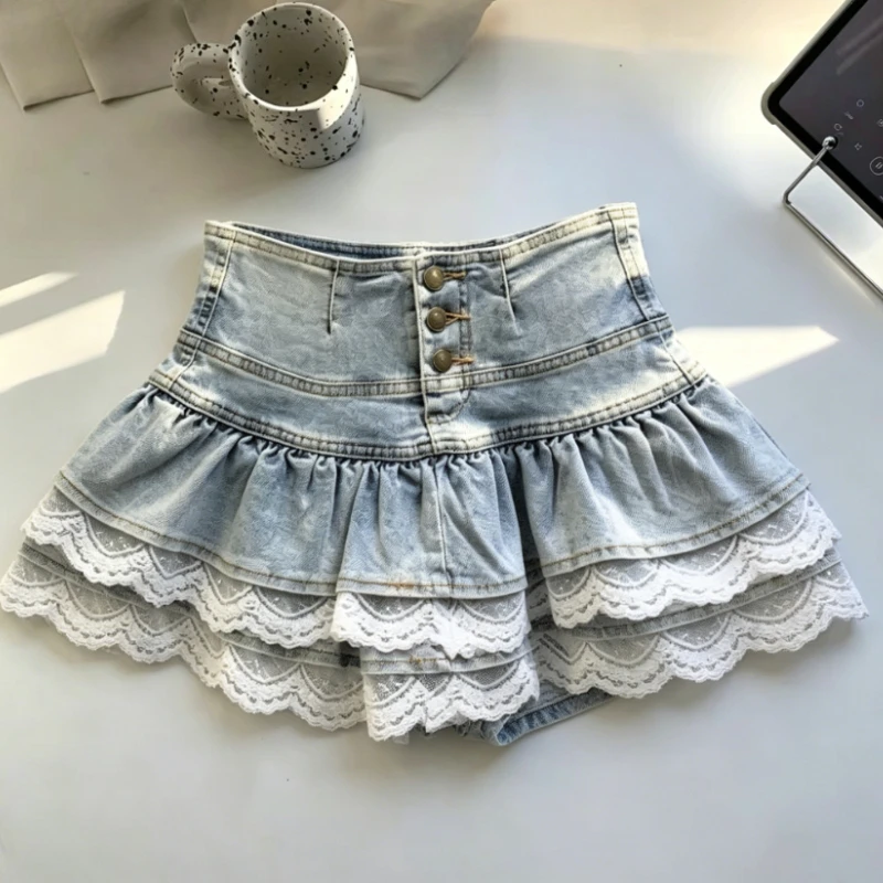 Riveted Belt Accent Denim A-line Mini Skirt For Ladies Y2K Harajuku 90s Retro Street Sexy Short Skirt Summer Wear
Riveted Belt Accent Denim A-line Mini Skirt For Ladies Y2K Harajuku 90s Retro Street Sexy Short Skirt Summer Wear