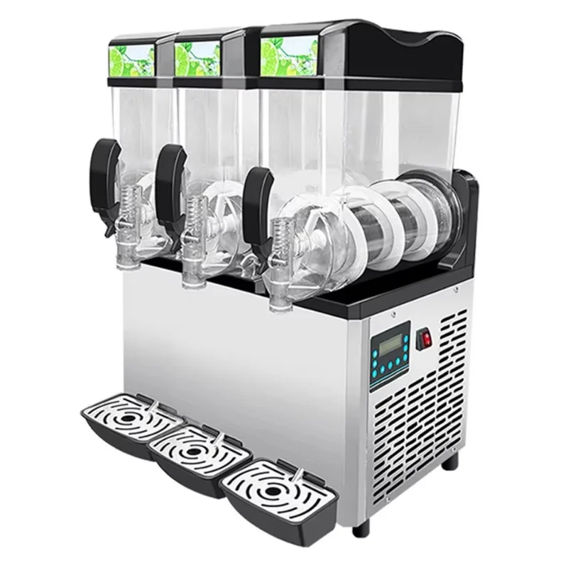Maker Machine 3 Tanks 15L Commercial Slushy Ice Smoothie Making Machine Frozen Drink Slush Machine for Juice
Maker Machine 3 Tanks 15L Commercial Slushy Ice Smoothie Making Machine Frozen Drink Slush Machine for Juice