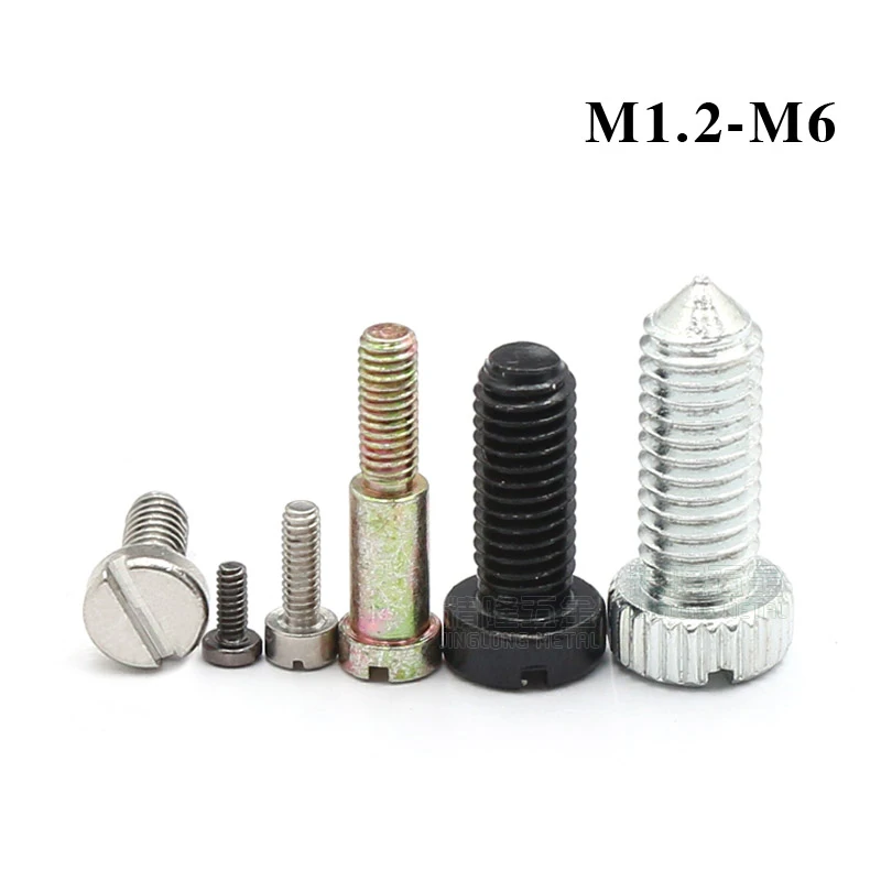 100pc M1.2 M1.6 M2 M3 M5 M6 Slotted Round Head Screw Non Standard Small Screws Carbon stee / Stainless steel
100pc M1.2 M1.6 M2 M3 M5 M6 Slotted Round Head Screw Non Standard Small Screws Carbon stee / Stainless steel