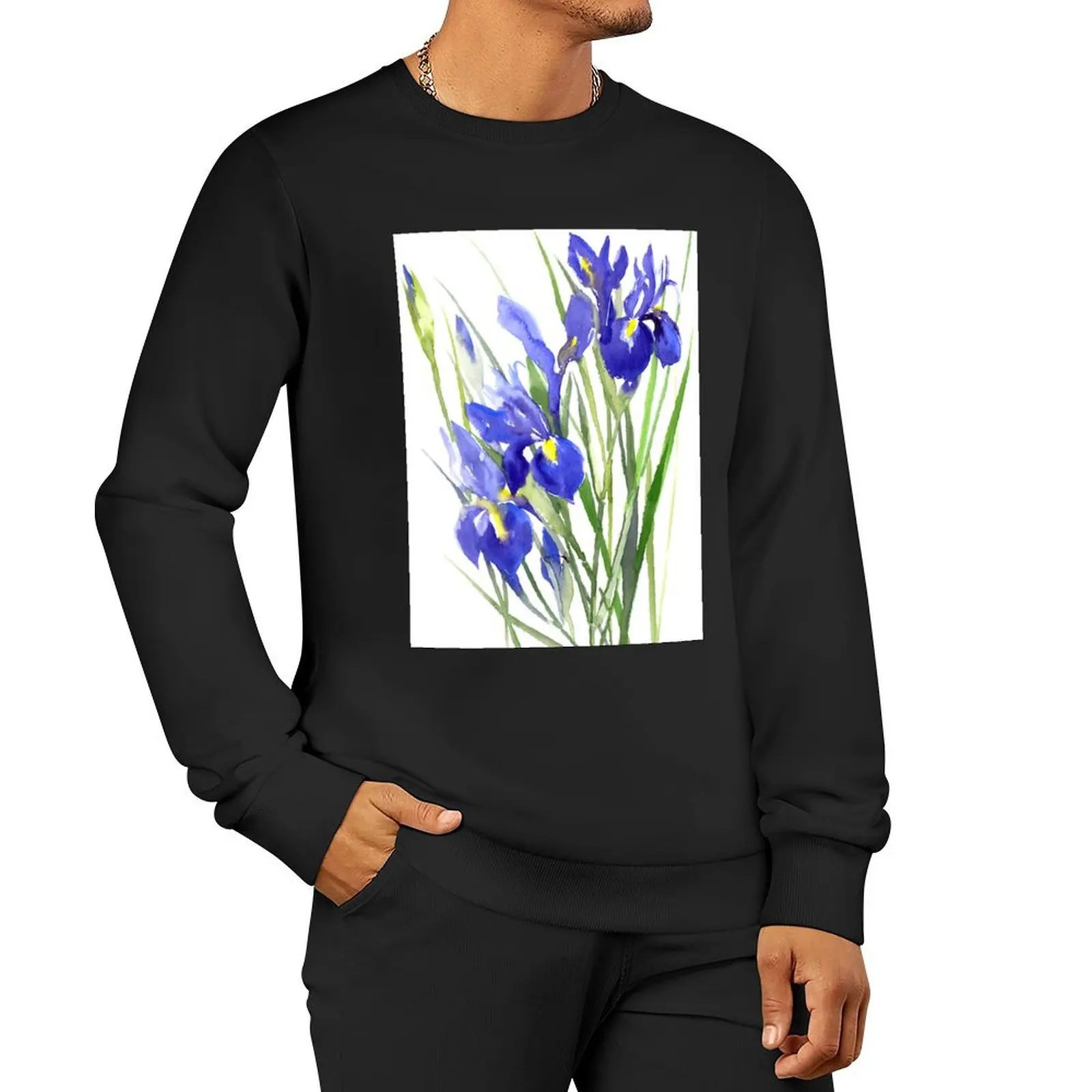 Пуловер с капюшоном Blue Irises, корейская одежда, новые толстовки и кофты
Пуловер с капюшоном Blue Irises, корейская одежда, новые толстовки и кофты