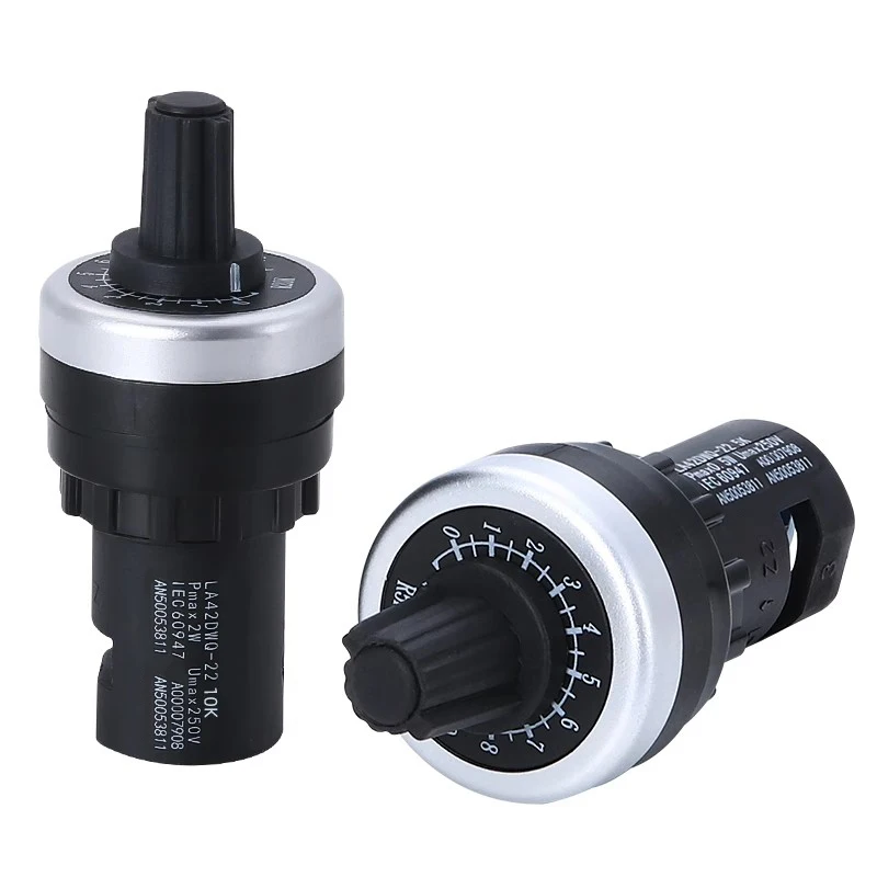 LA42DWQ-22 Potentiometer Inverter Precision Speed Regulation with Knob Cap 22mm 5K 10K
LA42DWQ-22 Potentiometer Inverter Precision Speed Regulation with Knob Cap 22mm 5K 10K