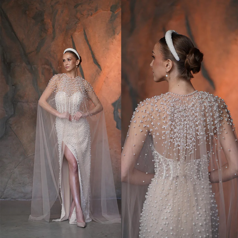 Modern Wedding Cape Bridal Jacket Warm Pearls Beads Wraps White Ivory Outsize Bride Shawl Accessories Robe Jackets
Modern Wedding Cape Bridal Jacket Warm Pearls Beads Wraps White Ivory Outsize Bride Shawl Accessories Robe Jackets