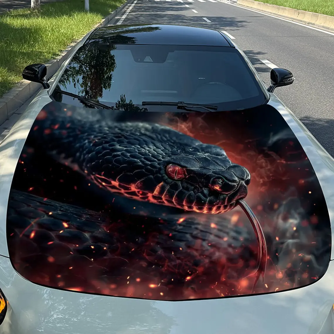 Flame Viper Car Hood Sticker Waterproof, Scratch Resistant, Suitable For All Models - Auto Accessories And Holiday Decorations F
Flame Viper Car Hood Sticker Waterproof, Scratch Resistant, Suitable For All Models - Auto Accessories And Holiday Decorations F