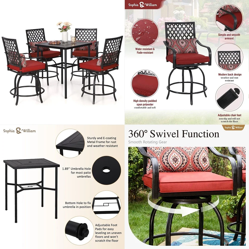 3 Pieces Dining Set, Counter Height Pub Table Set with 2 Saddle Stools, Industrial Wood Breakfast Table Set for Bar, Kitchen, L
3 Pieces Dining Set, Counter Height Pub Table Set with 2 Saddle Stools, Industrial Wood Breakfast Table Set for Bar, Kitchen, L