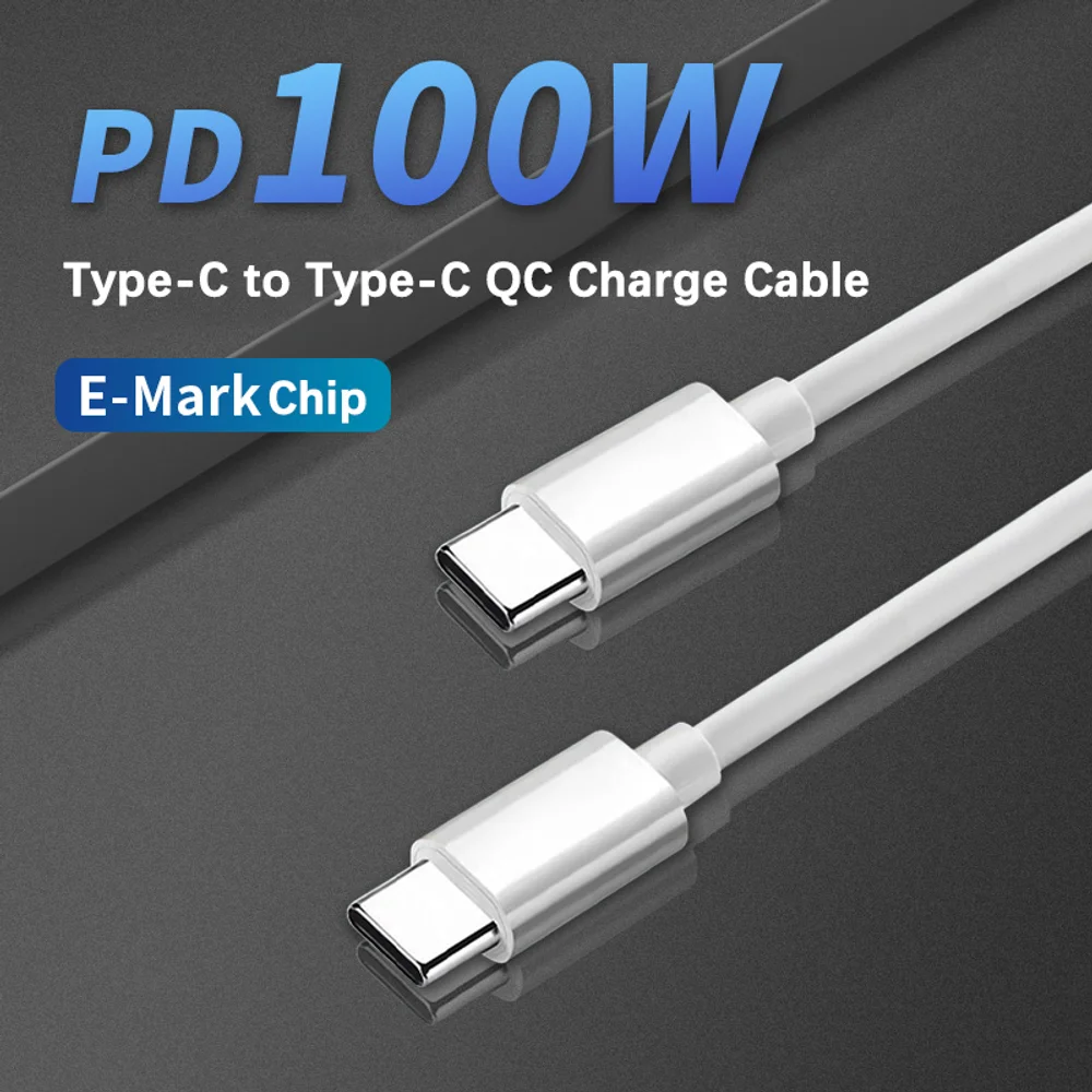 USB C to USB C Cable Type-C Charging Cord 5A 100W Power Delivery Fast Charge for iPhone16/16 Pro Max Macbook Samsung and More
USB C to USB C Cable Type-C Charging Cord 5A 100W Power Delivery Fast Charge for iPhone16/16 Pro Max Macbook Samsung and More