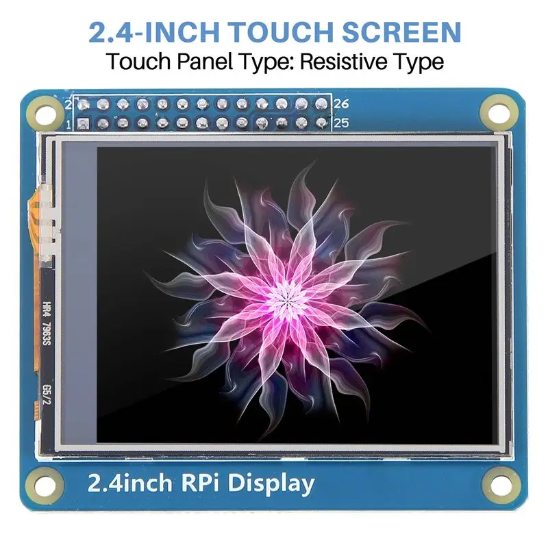 2.4 Inch Touch Screen Display For Raspberry Pi 4B/3B+/3B/3A+/ Zero W LCD Touch Screen 320X240 Display For Raspberry Pi-ABWO
2.4 Inch Touch Screen Display For Raspberry Pi 4B/3B+/3B/3A+/ Zero W LCD Touch Screen 320X240 Display For Raspberry Pi-ABWO
