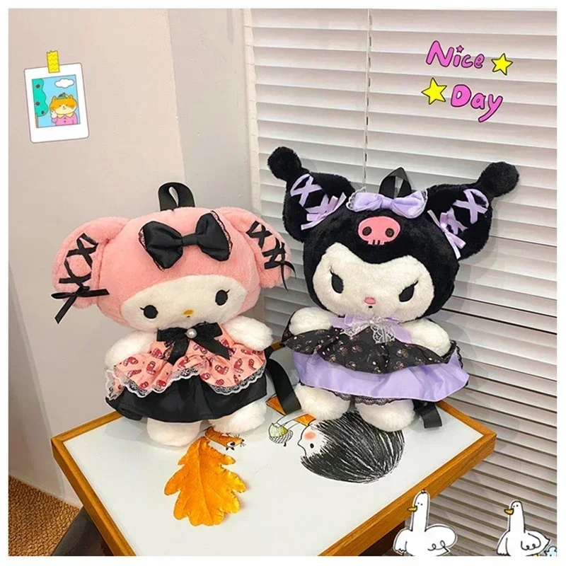 Sanrio Kuromi плюшевые милые аниме мультфильм My Melody плюшевая кукла рюкзак для девочек и детей сумка на плечо украшение комнаты праздничные подарки
Sanrio Kuromi плюшевые милые аниме мультфильм My Melody плюшевая кукла рюкзак для девочек и детей сумка на плечо украшение комнаты праздничные подарки