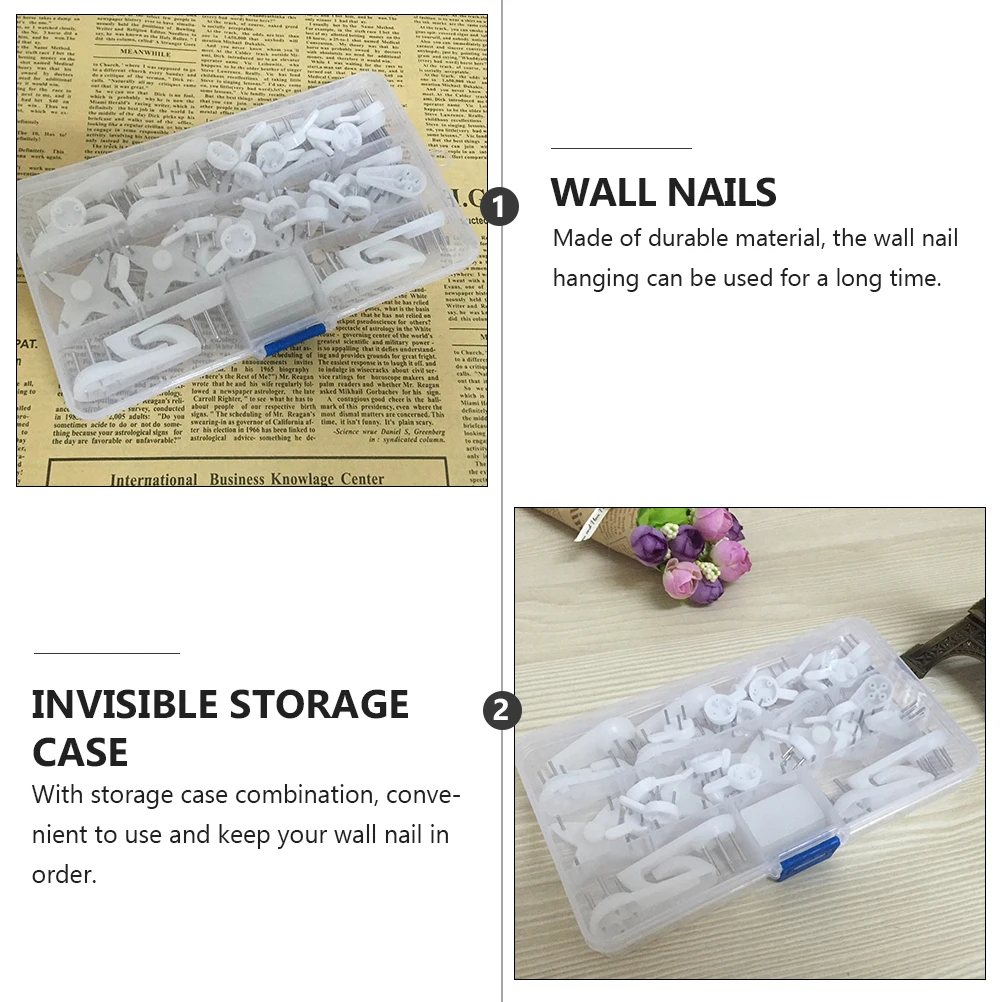 Seamless Wall Nail Set Invisible Storage Case Hanging Accessories Stainless Steel White Color Strong Load Bearing Capacity Photo
Seamless Wall Nail Set Invisible Storage Case Hanging Accessories Stainless Steel White Color Strong Load Bearing Capacity Photo