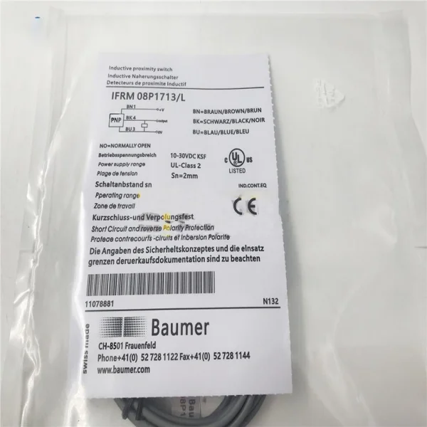 1 шт. новые датчики Ifrm08p1713l Ifrm 08p1713l 08p1713 L Совершенно новый оригинальный точечный Plc
1 шт. новые датчики Ifrm08p1713l Ifrm 08p1713l 08p1713 L Совершенно новый оригинальный точечный Plc