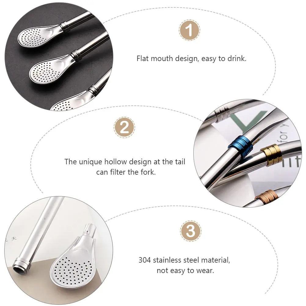 1pc Stainless Steel Straw Spoon 304 Filtering Coffee Strainer Hollow Design Detachable Nozzle Easy Accessories
1pc Stainless Steel Straw Spoon 304 Filtering Coffee Strainer Hollow Design Detachable Nozzle Easy Accessories