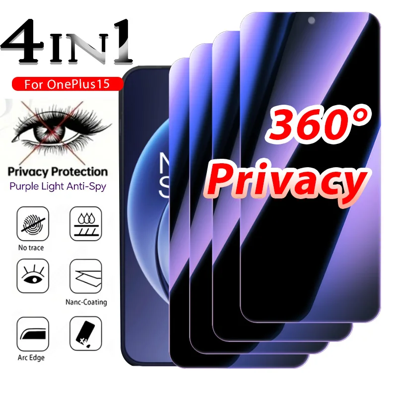 Anti Blue Light Privacy Screen Protector+Camera Lens for OnePlus 15/ 15R/ 15T/ ACE 6/ ACE 6T Supports unlocking -4in1
Anti Blue Light Privacy Screen Protector+Camera Lens for OnePlus 15/ 15R/ 15T/ ACE 6/ ACE 6T Supports unlocking -4in1