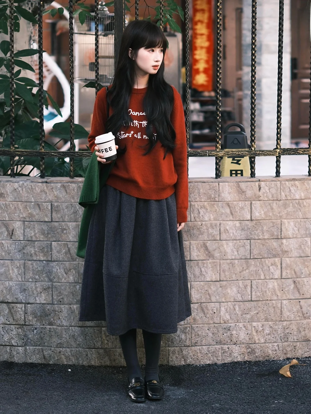 Deep ey Woolen Midi Skirt High Waist A-Line Umbrella Design Sensation Commute Korean Sle Warmth Polyester Fiber Skirt
Deep ey Woolen Midi Skirt High Waist A-Line Umbrella Design Sensation Commute Korean Sle Warmth Polyester Fiber Skirt