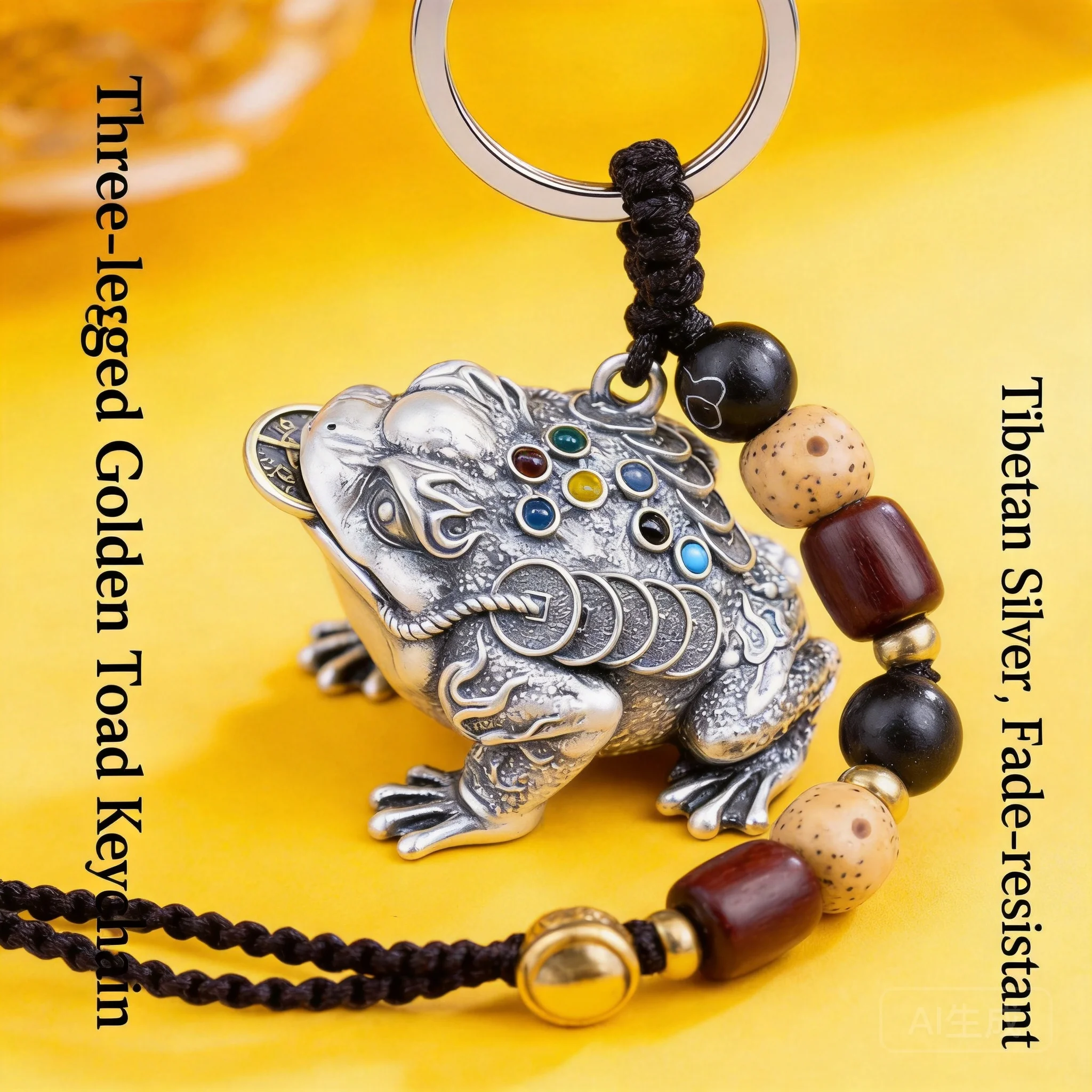 2026 Chinese Trend Vintage Three Legged Wealth Attracting Golden Toad Tibetan Silver Pendant For Keychain Car Interior Bag Decor
2026 Chinese Trend Vintage Three Legged Wealth Attracting Golden Toad Tibetan Silver Pendant For Keychain Car Interior Bag Decor