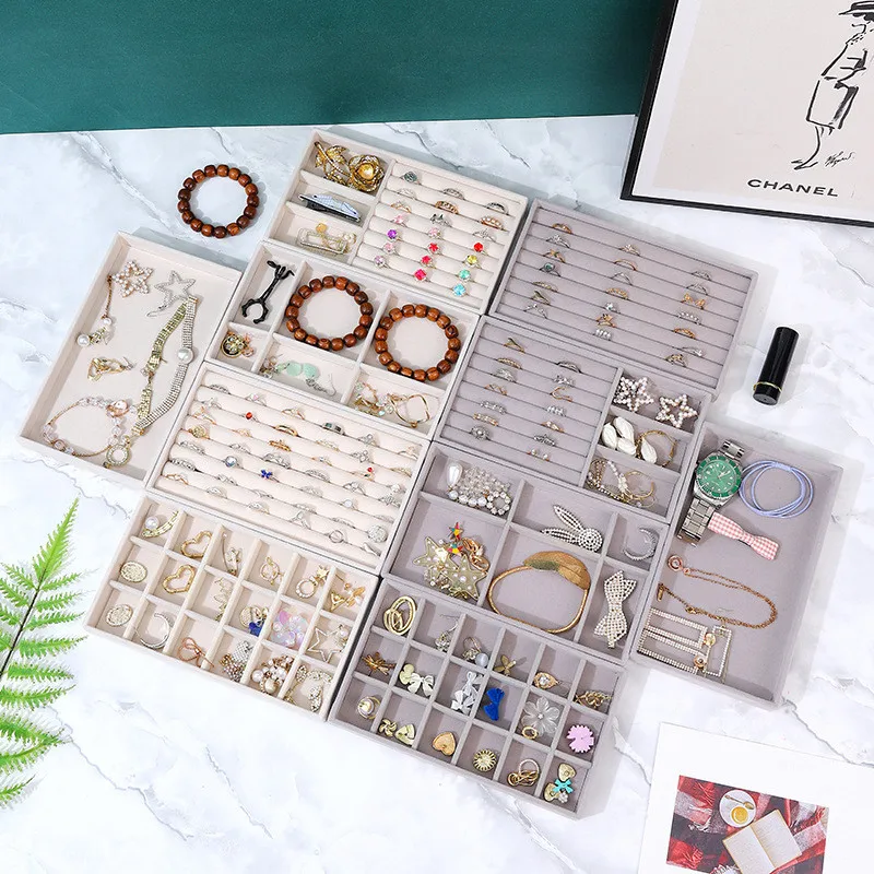 Fabric Jewelry Display Tray Textured Drawer Storage Jewelry Tray Home Collection and Display Storage
Fabric Jewelry Display Tray Textured Drawer Storage Jewelry Tray Home Collection and Display Storage