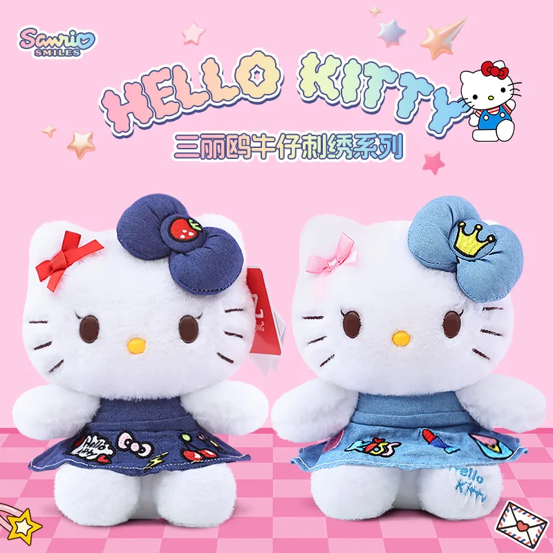 Sanrios Denim Skirt Embroidery Series Hellokittys 20cm Plush Doll Cute Cartoon Girl Sofa Pillow Guard Bow Plush Birthday Gift
Sanrios Denim Skirt Embroidery Series Hellokittys 20cm Plush Doll Cute Cartoon Girl Sofa Pillow Guard Bow Plush Birthday Gift