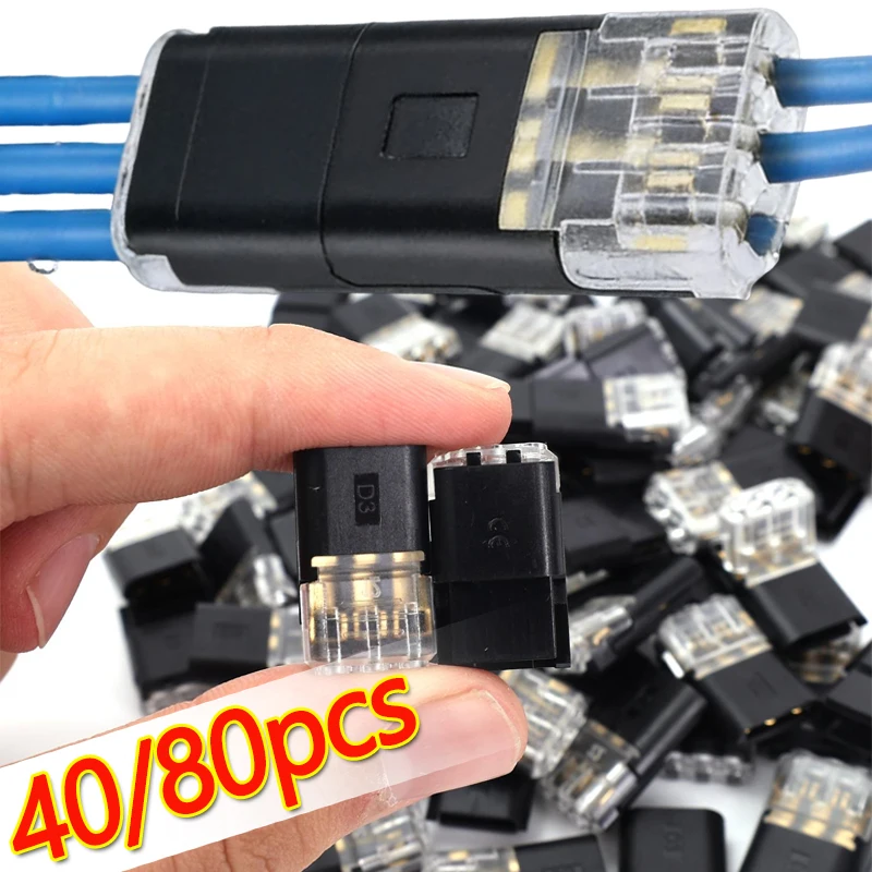 40/80 шт. 2-контактные автомобильные электрические разъемы для проводов, клеммные соединители для автомобильной электросистемы
40/80 шт. 2-контактные автомобильные электрические разъемы для проводов, клеммные соединители для автомобильной электросистемы
