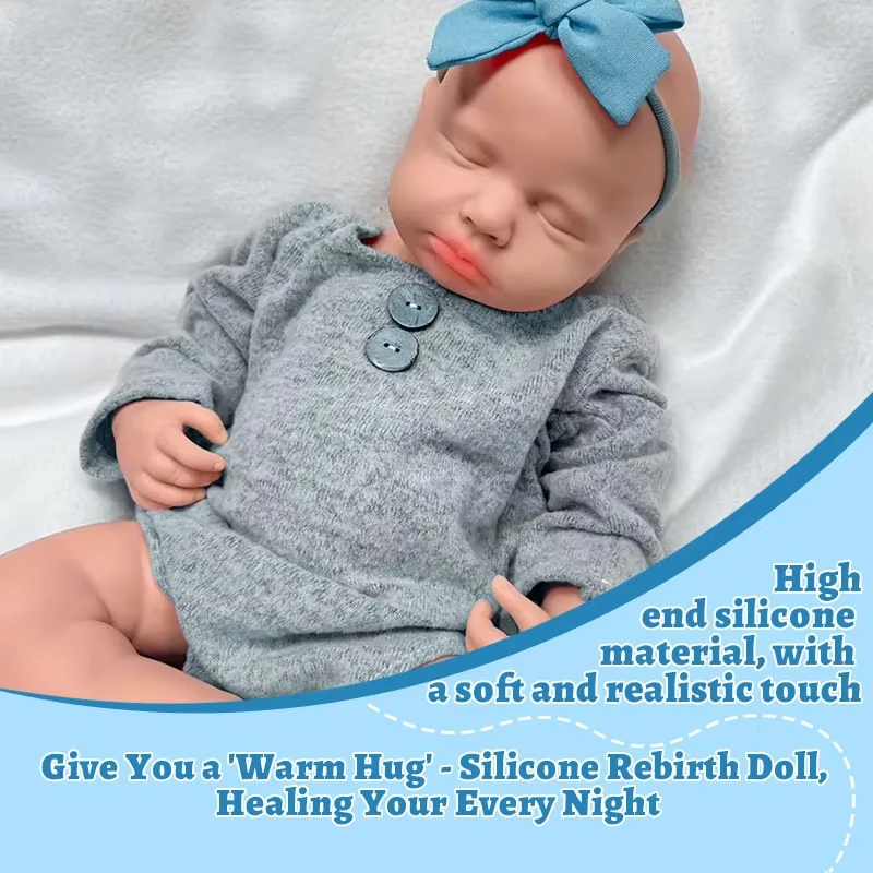 Lifelike Reborn Doll -19.29 inch (approximately 49 cm) all silicone newborn, realistic veins and sleeping positions - Real Baby
Lifelike Reborn Doll -19.29 inch (approximately 49 cm) all silicone newborn, realistic veins and sleeping positions - Real Baby