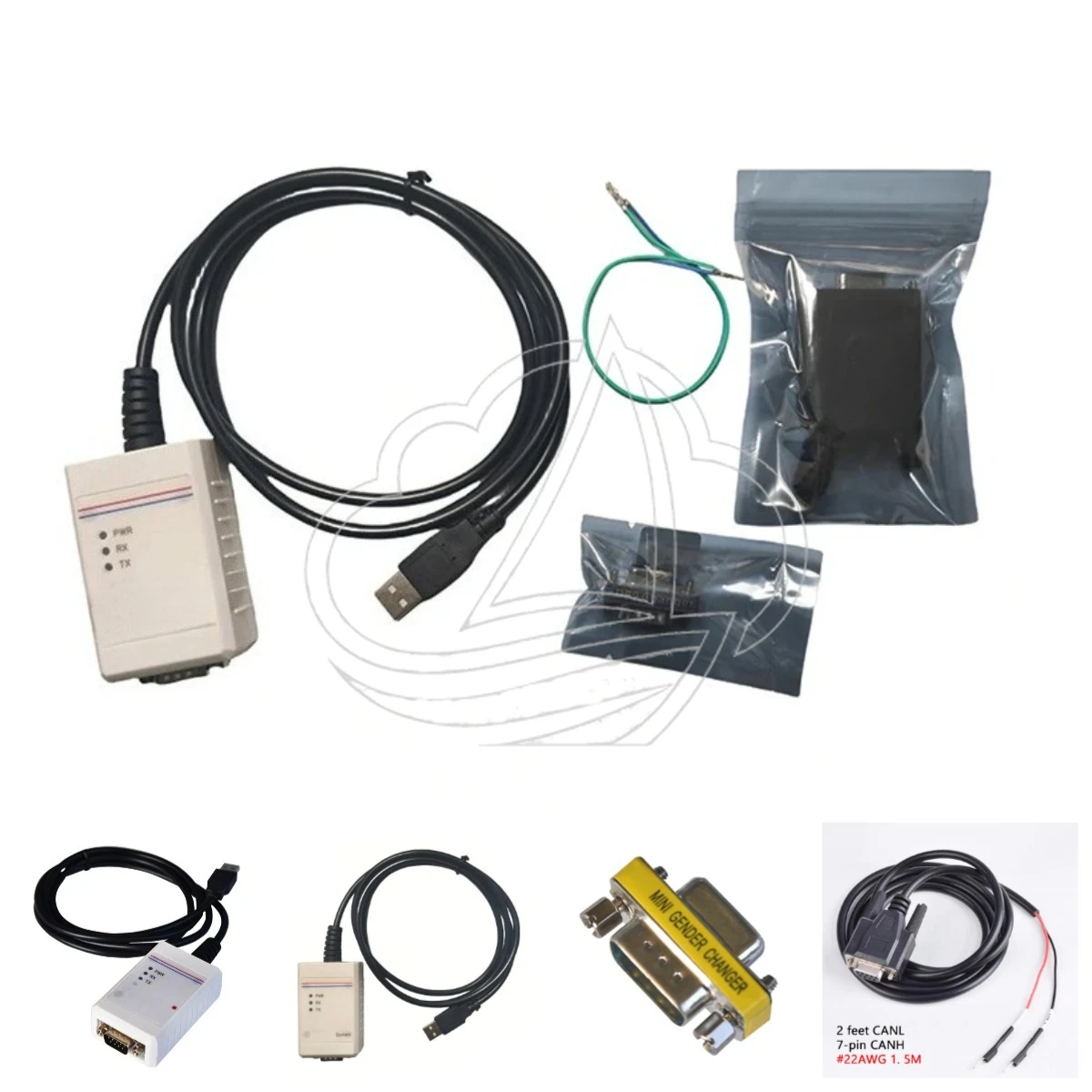 USB CAN Bus Analyzer, Replacement Communication Adapter Compatible with IPEH-002021 / IPEH-002022 Industrial Diagnostic Module
USB CAN Bus Analyzer, Replacement Communication Adapter Compatible with IPEH-002021 / IPEH-002022 Industrial Diagnostic Module