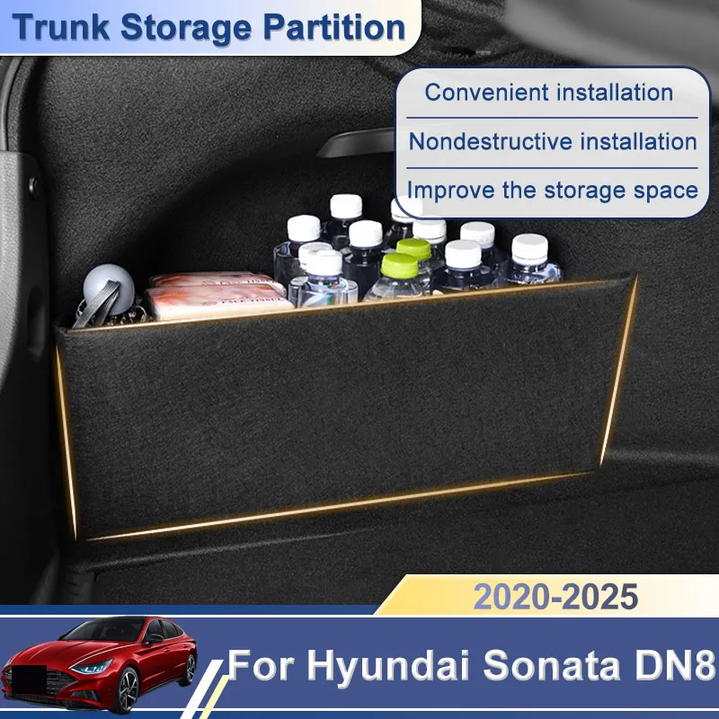 Car Trunk Storage Partition Box Side Storage Auto Part Interior Accessories Tools Rear Sorting For Hyundai Sonata DN8 2020~2025
Car Trunk Storage Partition Box Side Storage Auto Part Interior Accessories Tools Rear Sorting For Hyundai Sonata DN8 2020~2025