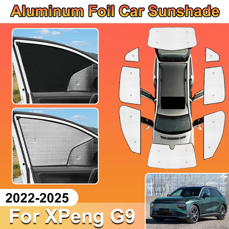 For XPeng G9 Accessories 2025 2024 2023 2022 Car Window Covers Aluminum Foil SunShade UV Protector Baffle Heat Shield Accesorios
For XPeng G9 Accessories 2025 2024 2023 2022 Car Window Covers Aluminum Foil SunShade UV Protector Baffle Heat Shield Accesorios