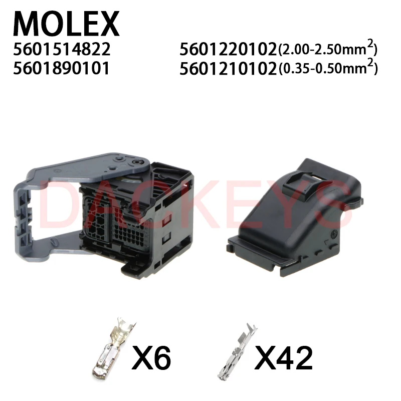 1Set 560151-4822 560151-4832 560189-0101 Molex 51 Pin Circuits Compactus CTX-J Sealed Engine Computer Board Connector ECU Plug
1Set 560151-4822 560151-4832 560189-0101 Molex 51 Pin Circuits Compactus CTX-J Sealed Engine Computer Board Connector ECU Plug